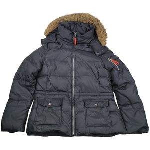 Marc New York Puffer Down Filled Hooded Black Jacket Size Medium